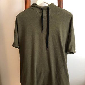 Lou & Grey Short Sleeved Fleece Hoodie